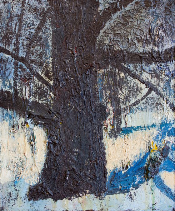 "Winter Oak". Oil on canvas. 50x60cm. 2011.