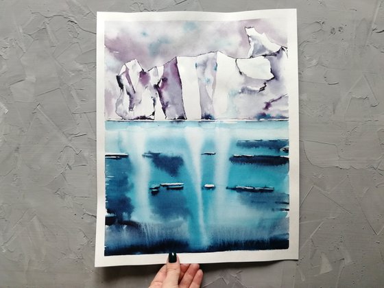 Iceberg painting/ Antarctica