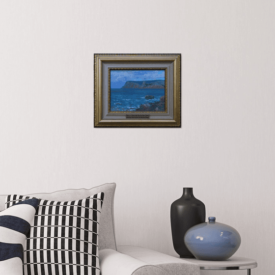 Storm at sea. Cape Kuron