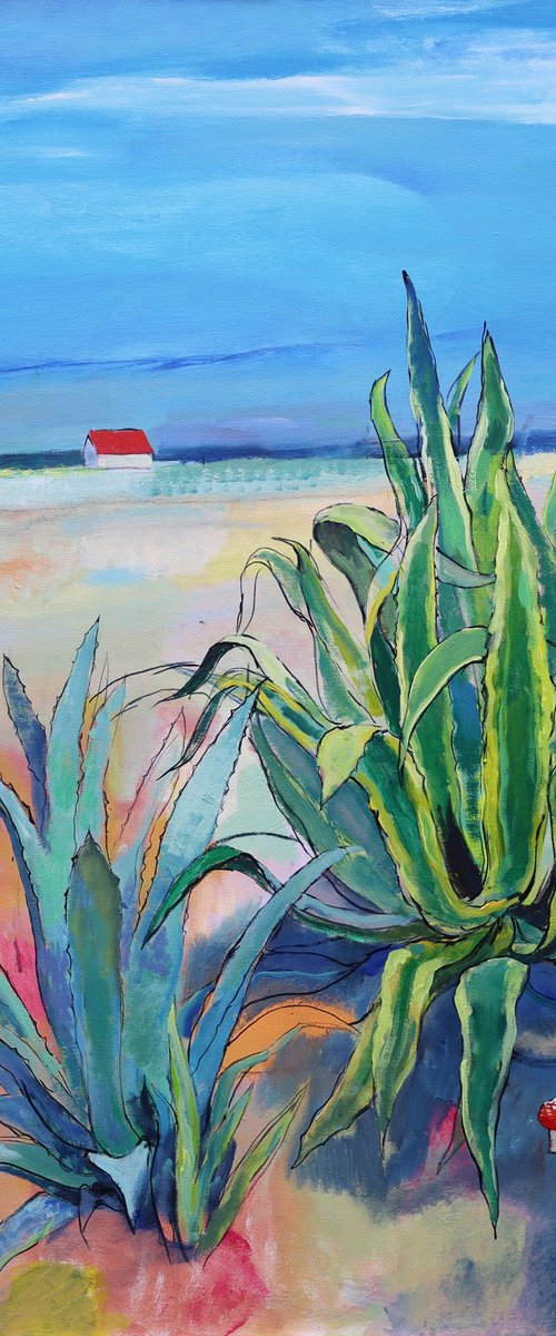 Landscape with Agave by Artem Andreichuk