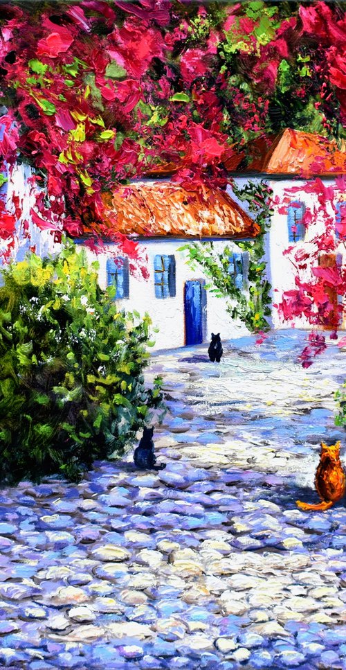 A Street in Greece by Yulia Nikonova