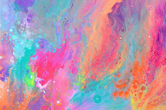 Flowing Energy 61 - Large Colorful Abstract