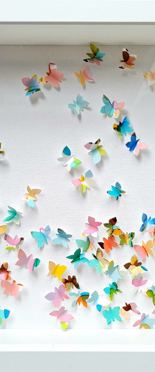 Box - Happy Butterflies in Pastel by Wioletta Gancarz
