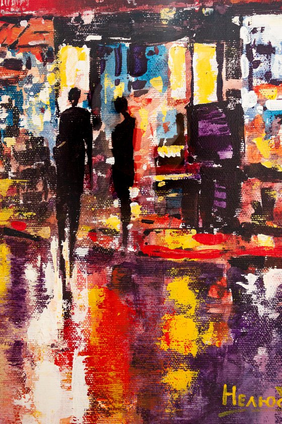 Evening cafe