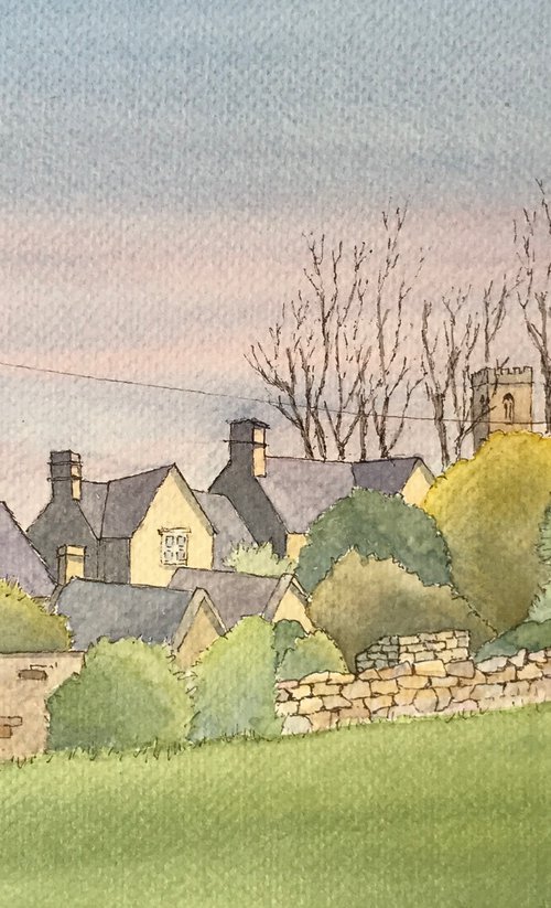 Windrush Village, Cotswolds by JANE  DENTON