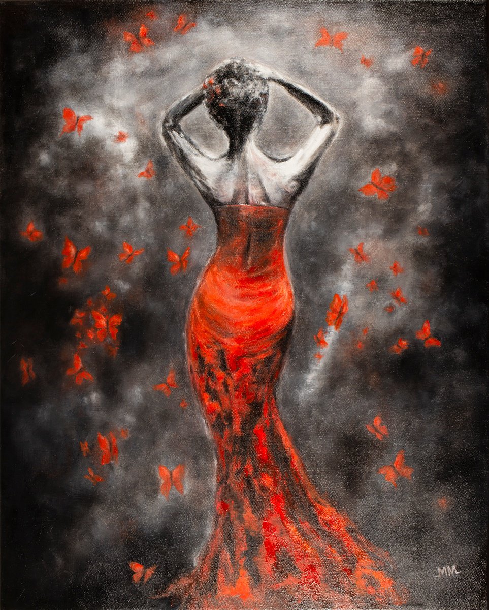 Expressive Oil Painting , Inner Flame By Mila Moroko, 24 X 30, Artwork For Sale On Artfinder