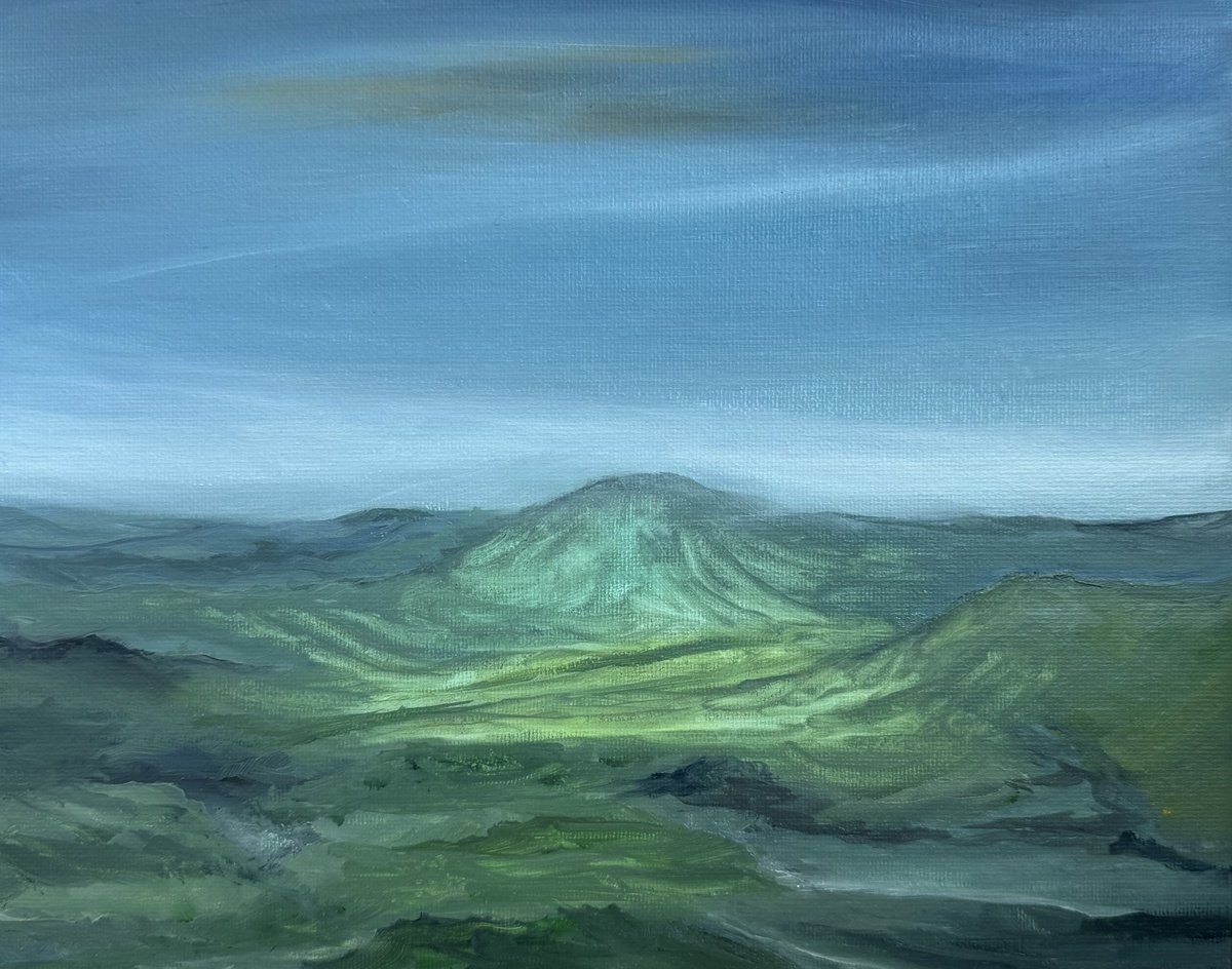 Impressionistic Landscape Oil Painting By Tamara Bettencourt, 10 X 8", Destination Morro Bay 2, Original Artwork