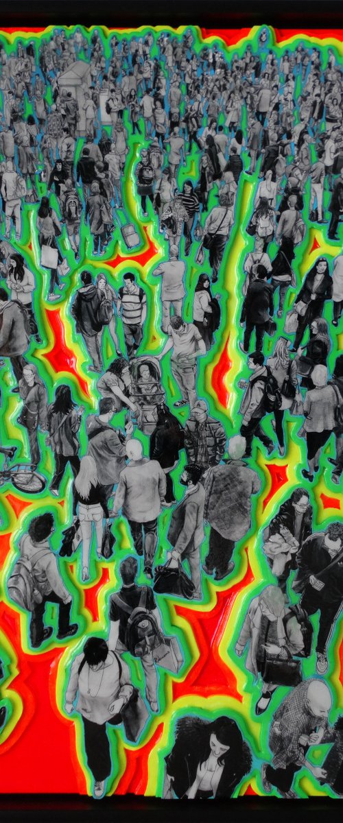 “People - Old Normal II” (Neon Layers 3D) by Arturo Garcia de las Heras (Agheras73)