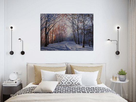 "Dawn in the Winter Forest"