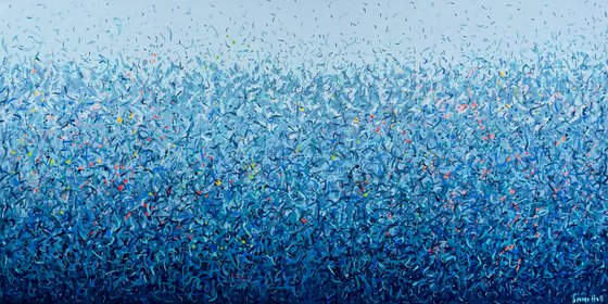 Bondi Water Dance - 152 x 76cm acrylic on canvas