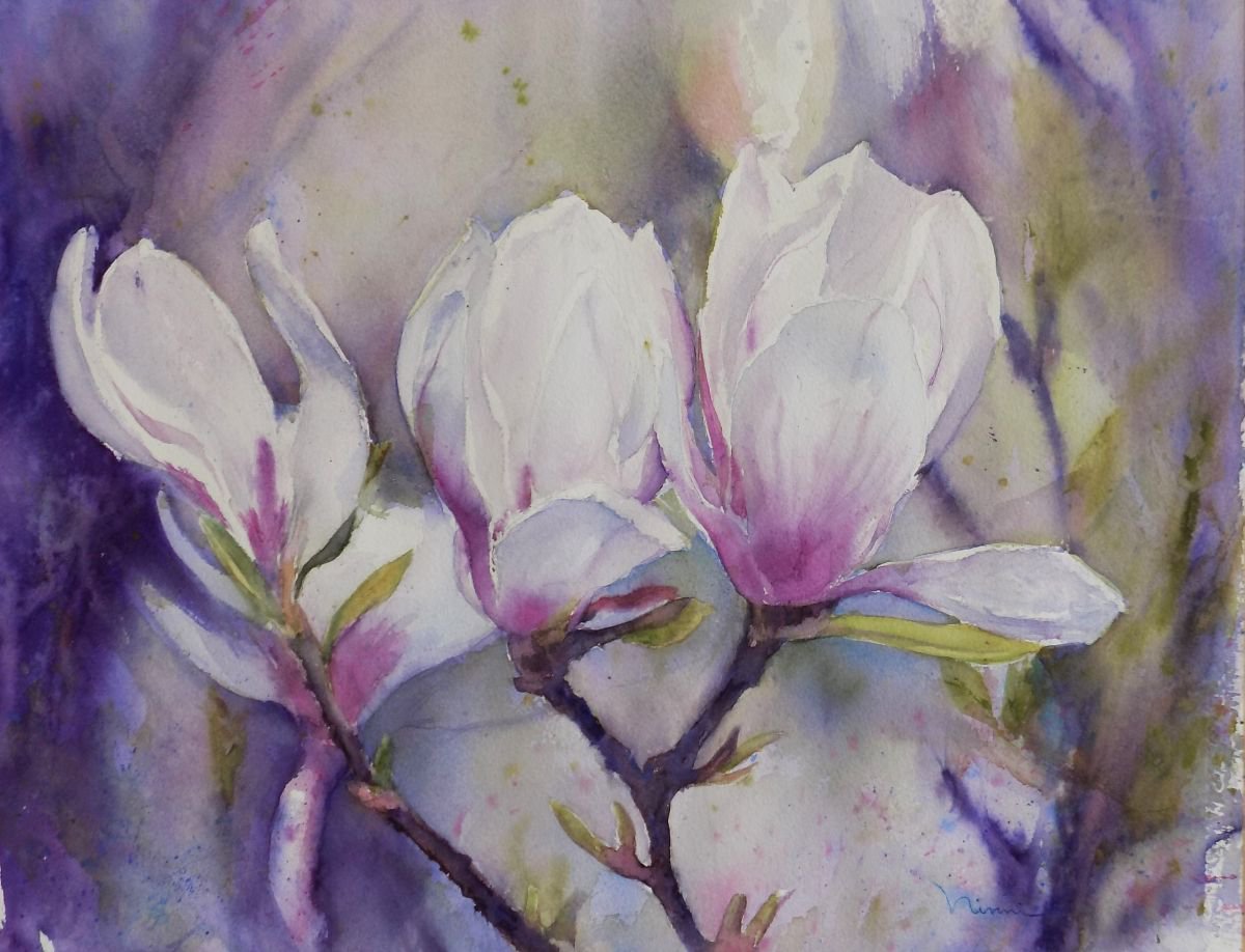 Magnolia II by Ninni watercolors