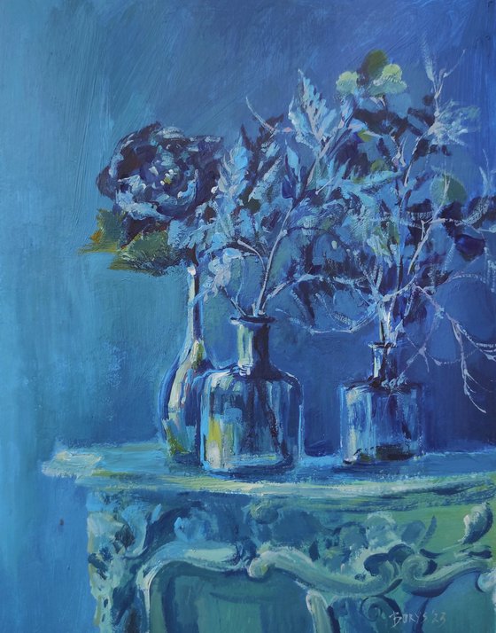 Blue still life