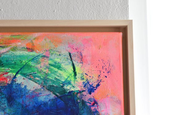 Bay / Small Framed Abstract Artwork