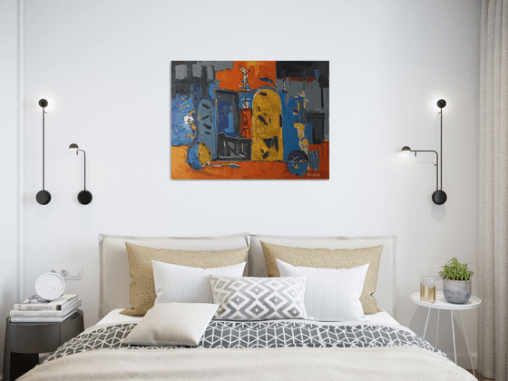 Art studio (60x80cm, oil painting, ready to hang)