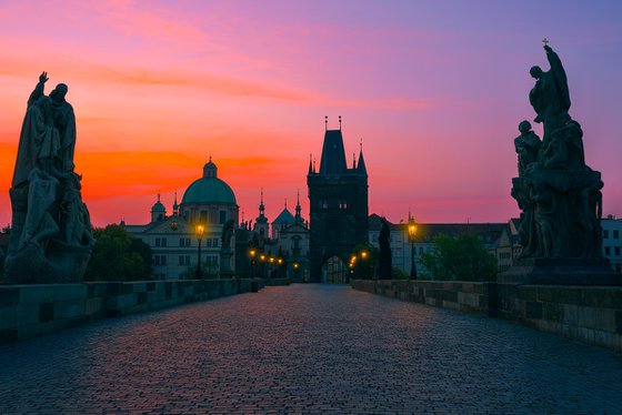 Silent Sunrise Over Prague