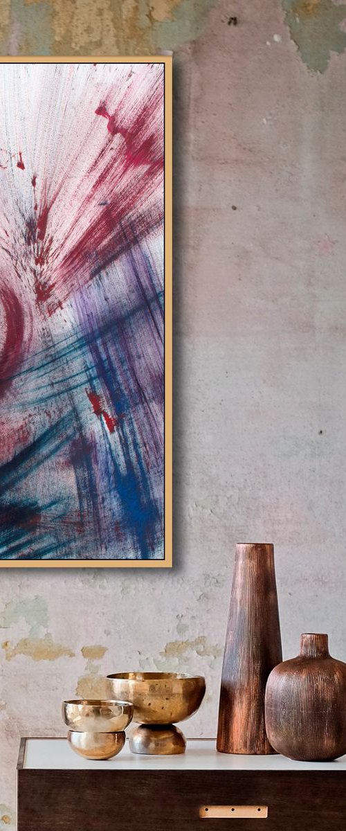 Sangue che danza, 50x75 cm, Framed by Davide De Palma