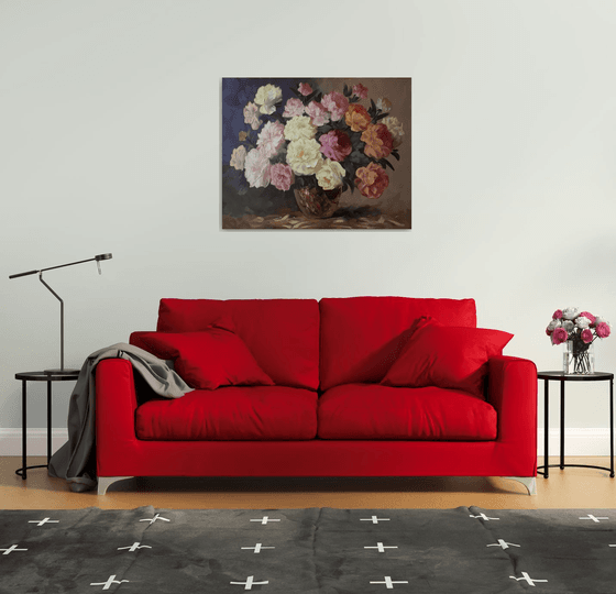 Peonies and Roses