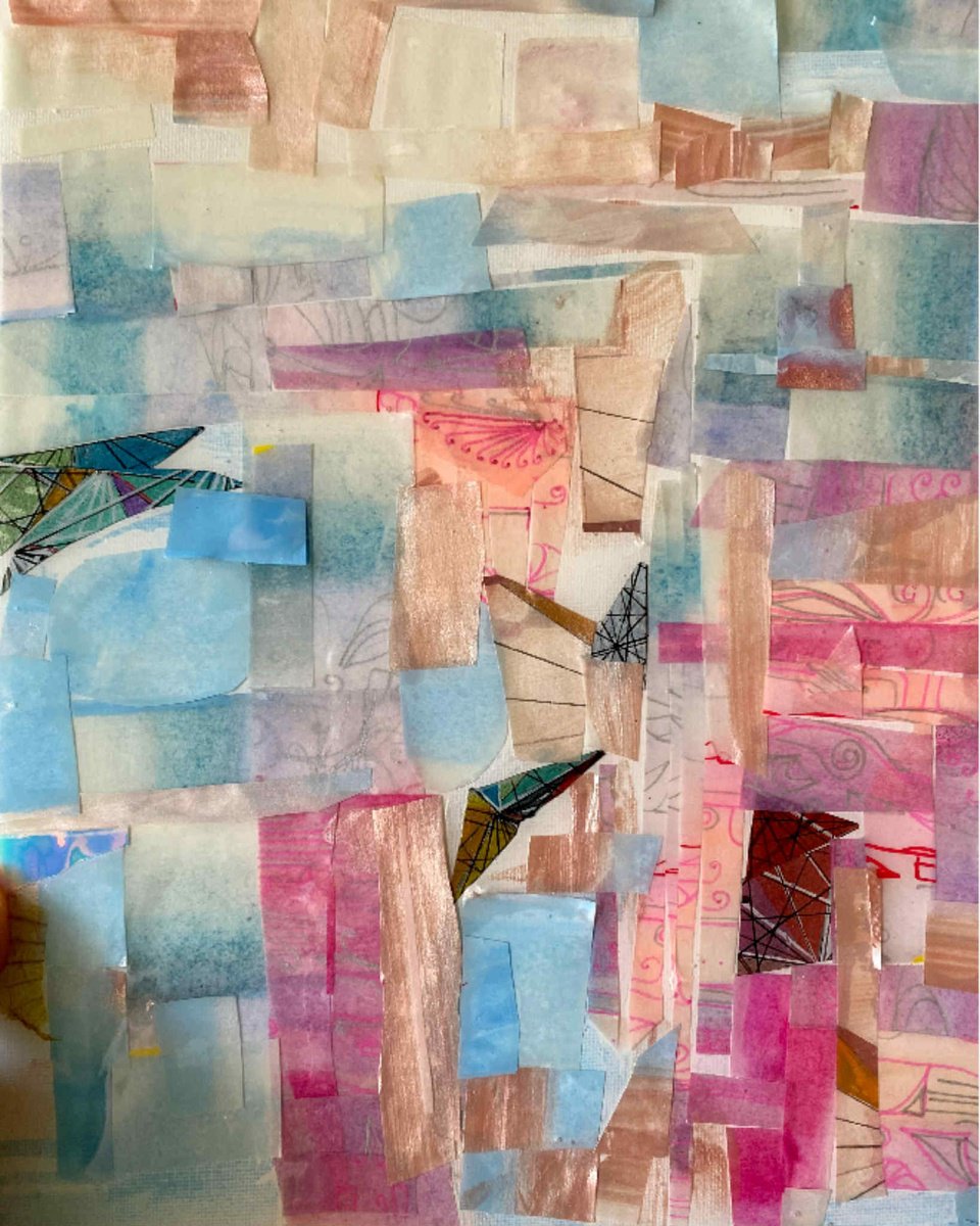 Abstract Painting By Samah Kthar, 8 X 10", Day Dreaming, Original Artwork