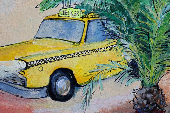 Сhecker. Mushrooms. Beach