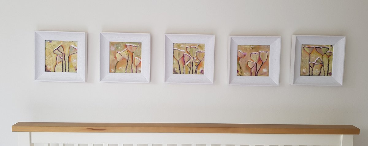 Summer flowers no. 1, 2, 3, 4 and 5 by Jane Elsworth