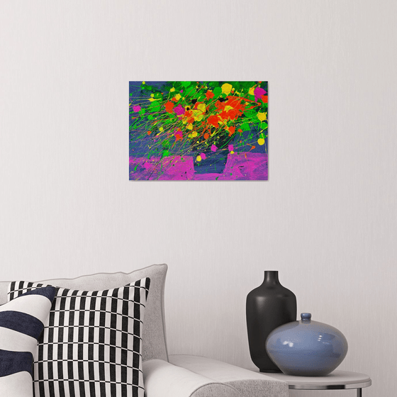 Bright Bouquet Abstract painting