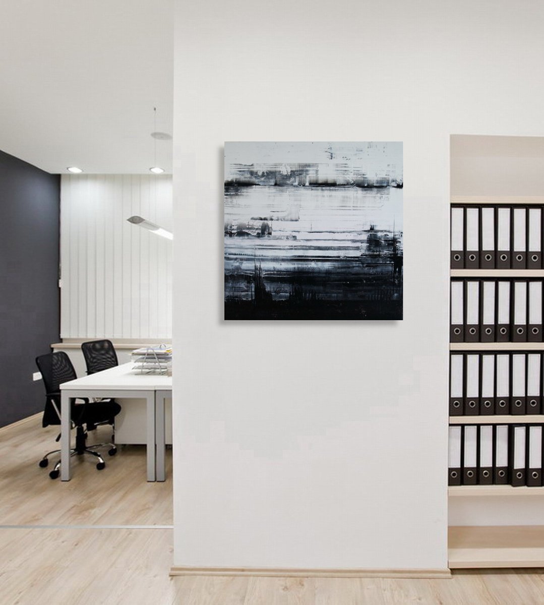 Abstract Acrylic Painting By Ansgar Dressler, 24 X 24, Otherworldly X, Original Artwork