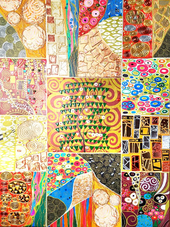 Tree of Life. Klimt abstract