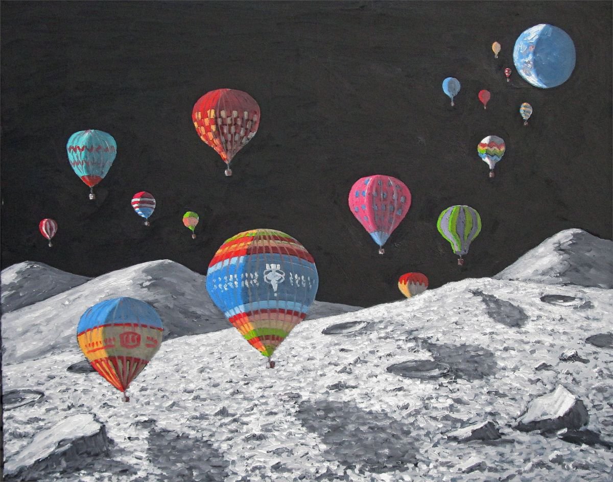 moon8 : waning crescent: balloons by Colin Ross Jack