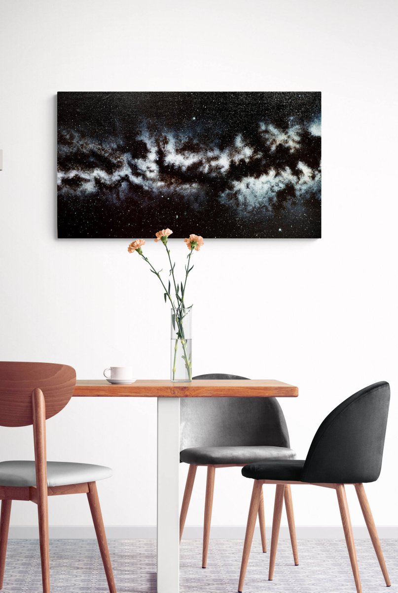 MILKY WAY DETAILS - abstract space clouds, Gicl�e print on Canvas by Rimma Savina