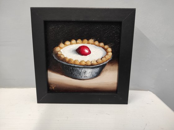 Little Cherry Bakewell tart still life