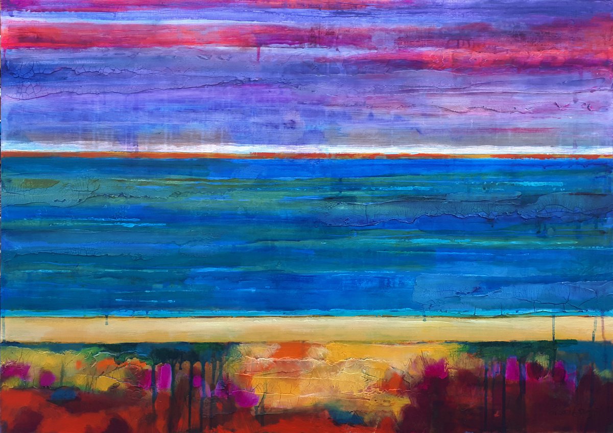  Early Morning Tide By Frank Barnes, 37 X 27, Artwork For Sale On Artfinder
