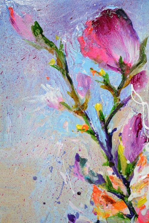 Feelings Of Flowers Floral Abstract Magnolia Artfinder