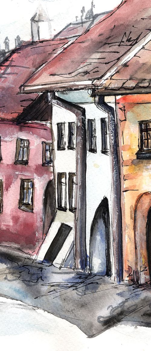 Old houses by Aniko Hencz