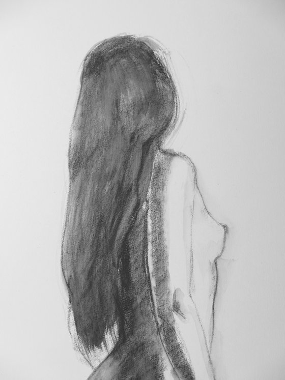 Kneeling female nude
