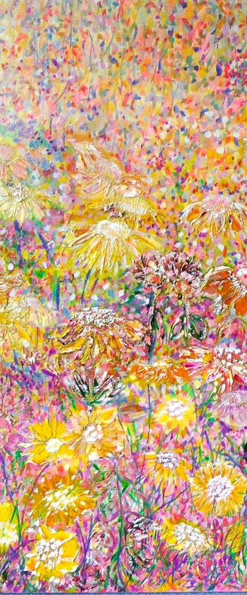 Winter Sunflowers by Lesley Blackburn