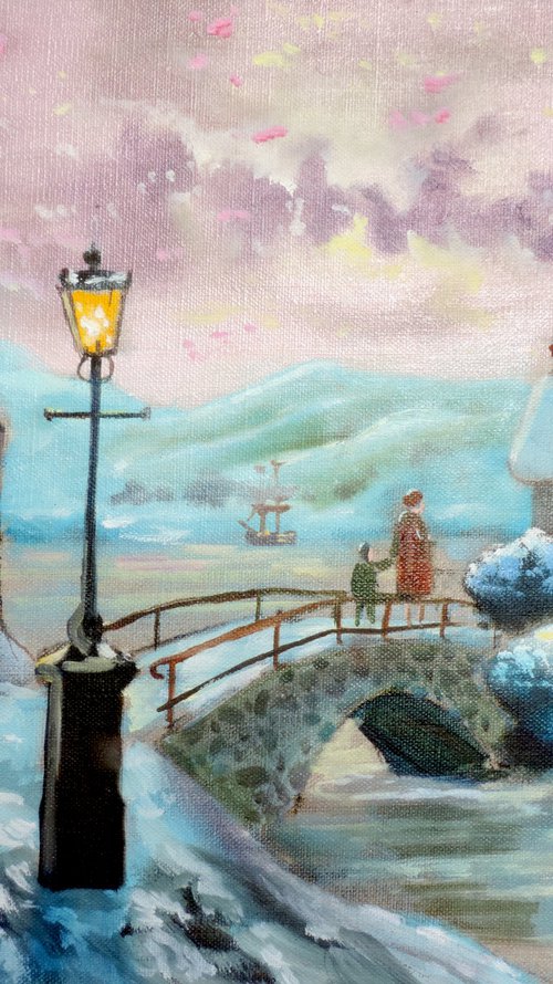 winter scene (The Sailor's arms) by Gordon Bruce