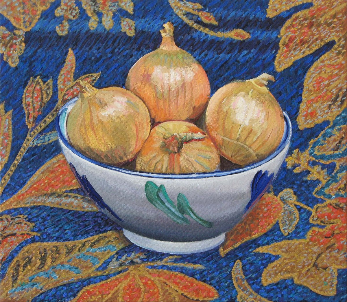 Onions in a Bowl by Richard Gibson