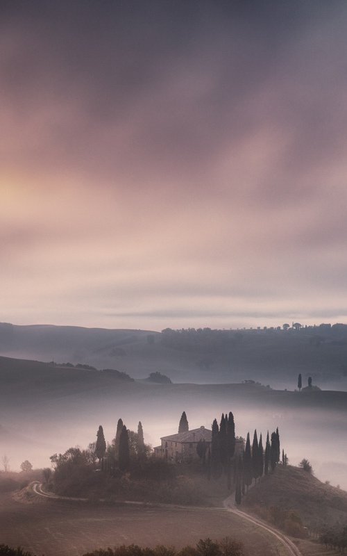 A tuscan homestead at dawn (2) by Karim Carella