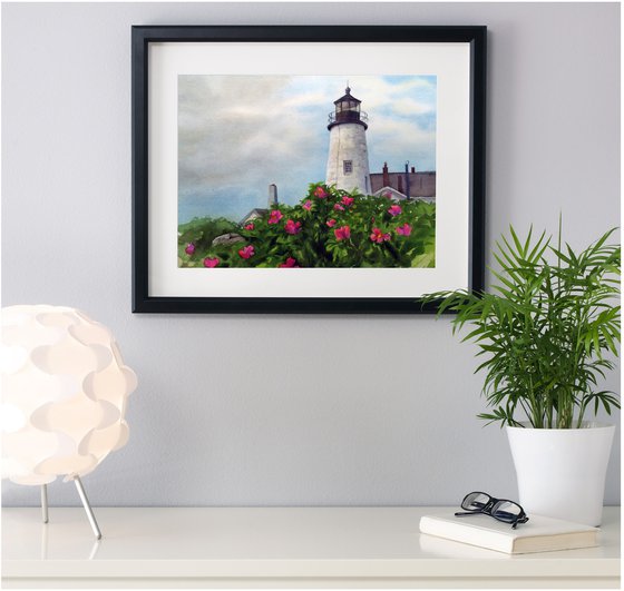 Sailor's Valentine - Pemaquid Point Light - Lighthouse - Lighthouse painting