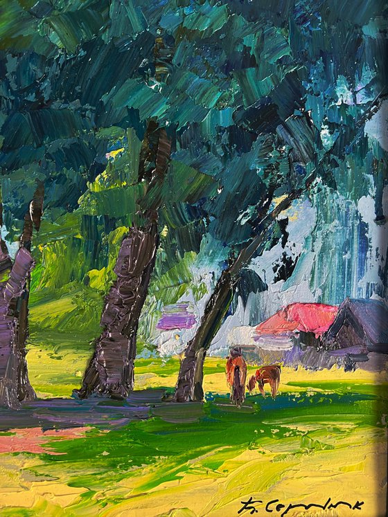 Trees near the Village