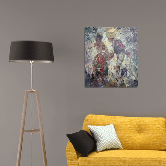 Surprise(70x80cm, oil painting, modern art)