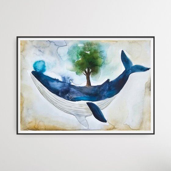 Whale with tree(small)