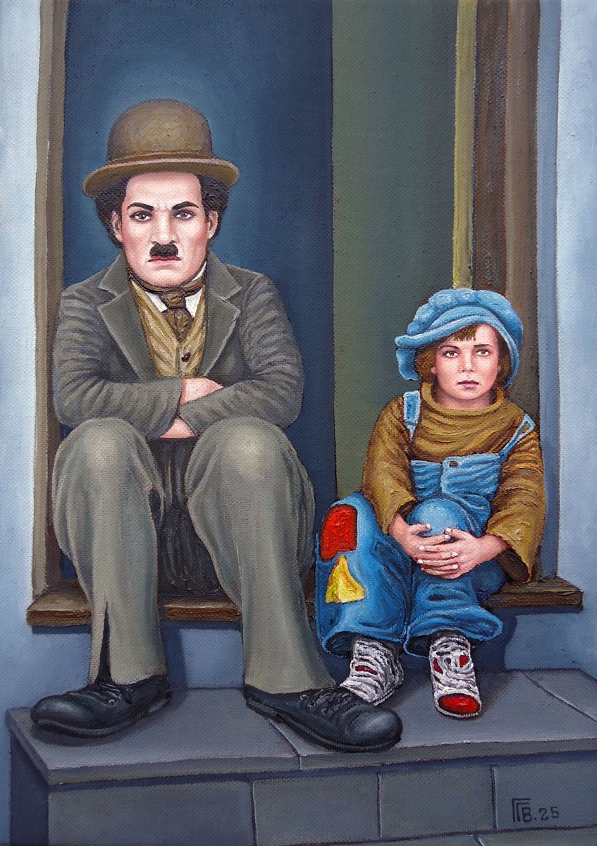 Photorealistic Portrait Oil Painting By Grigor Velev, 10 X 14, The Two, Original Artwork