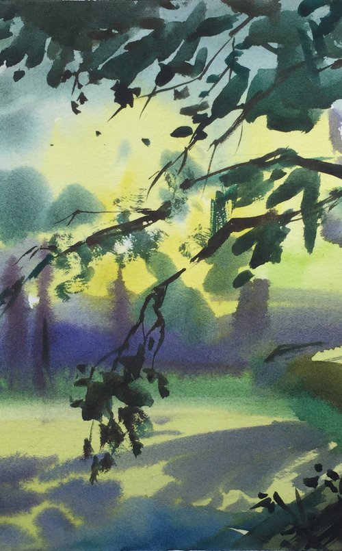 Walking in the park by Natalia Veyner