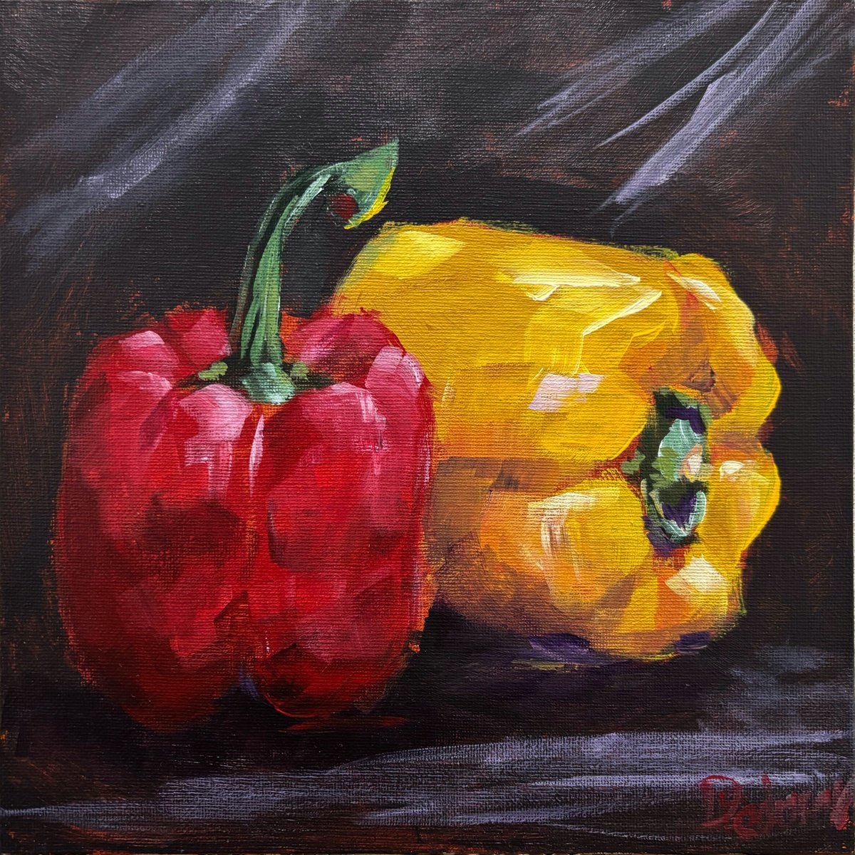 The Bell Peppers By Dmitry Fedorov, 10 X 10, Artwork For Sale On Artfinder