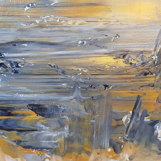 Golden waterfalls
