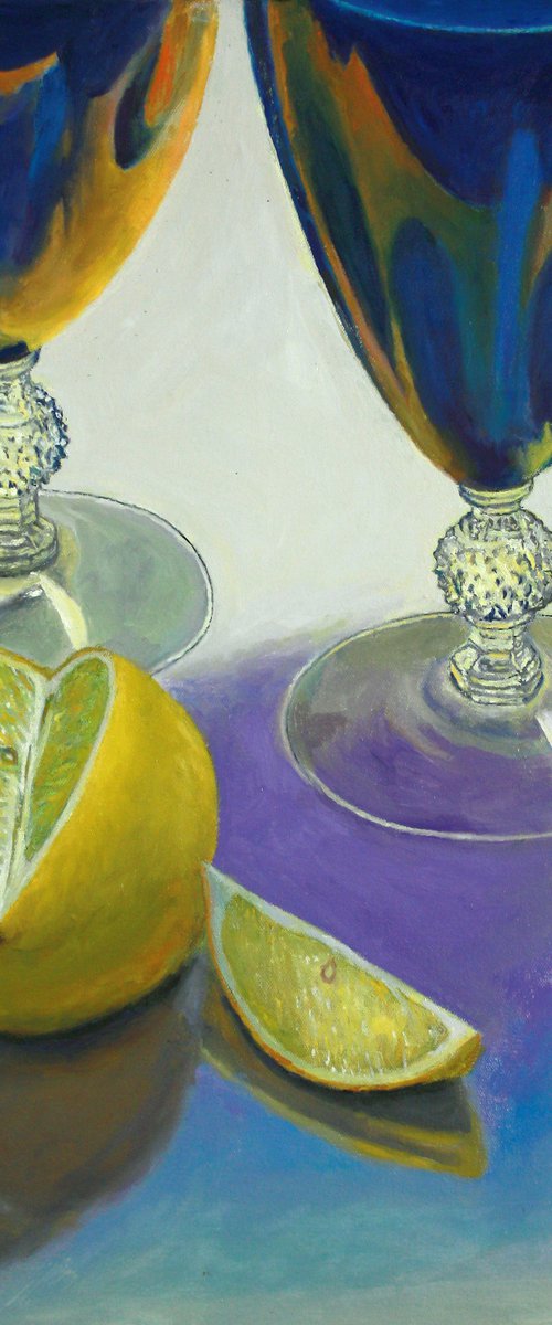 Blue Glasses and Lemons by Douglas Newton