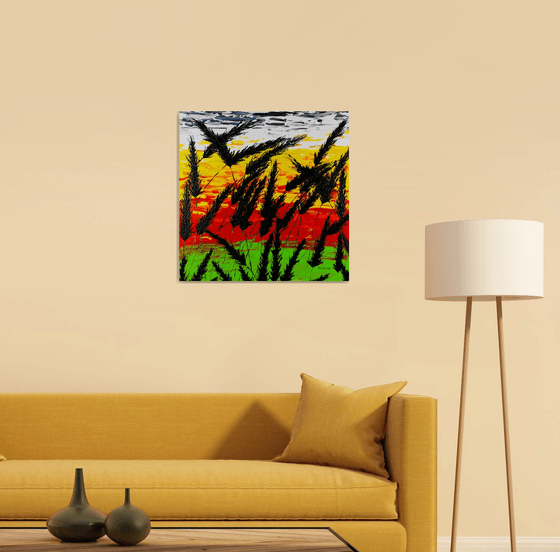 Sunset In The Grass 1