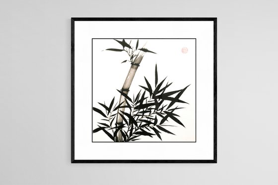 Dense bamboo thickets  - Bamboo series No. 2116 - Oriental Chinese Ink Painting