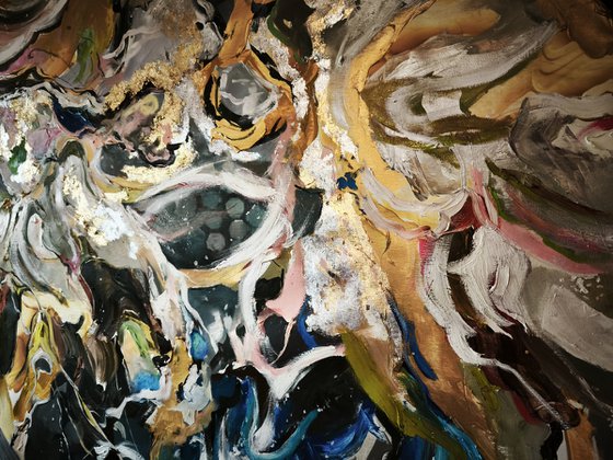 Large abstraction with gold